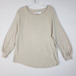 Free People FP Beach Sweater Tunic Cotton Knit Boho Minimalist size S Oversized